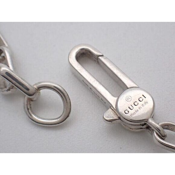 Gucci G Logos Link Chain Necklace 20' #139036G24B - Picture 8 of 9
